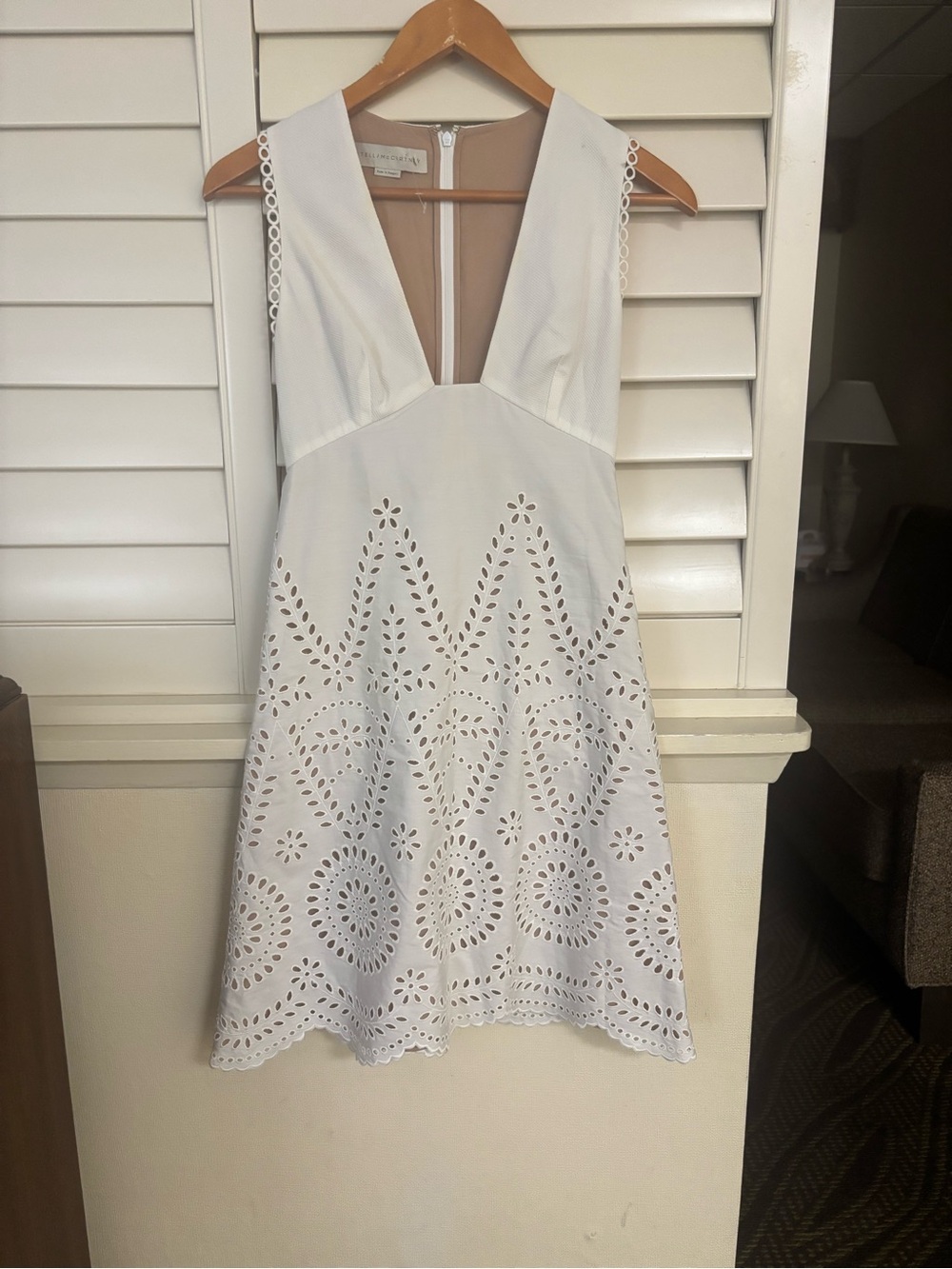 Stella McCartney off White Dress with Nude Lining